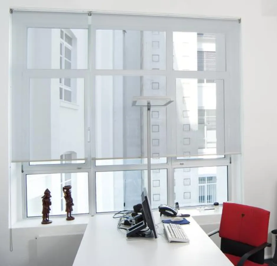 Textilbehang in einem Architekturbüro