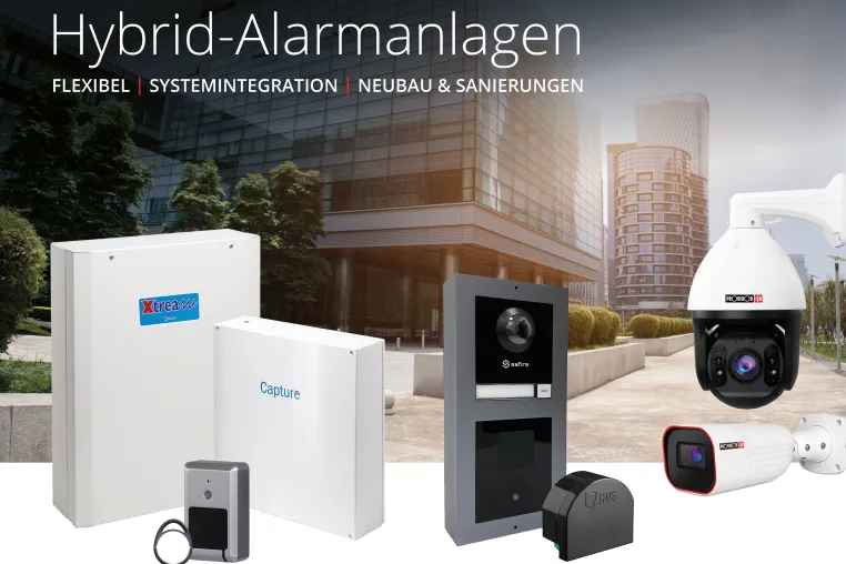 Bild: Vielfältige Systemintegration bei AVS Hybrid-Alarmanlagen möglich