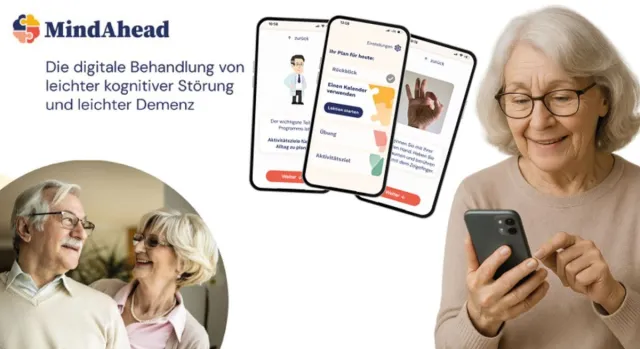 Bild: Evidenzbasierte Gedächtnis-App "MindAhead Active" startet als digitale Hilfe bei beginnender Demenz