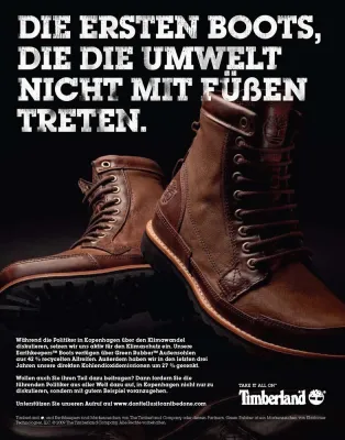 Mit Timberland für den Klimaschutz eintreten – jede Stimme zählt Bild: Mit Timberland für den Klimaschutz eintreten – jede Stimme zählt