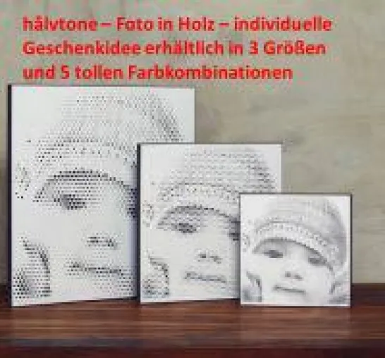 Bild: hålvtone - Foto in Holz, die individuelle Geschenkidee
