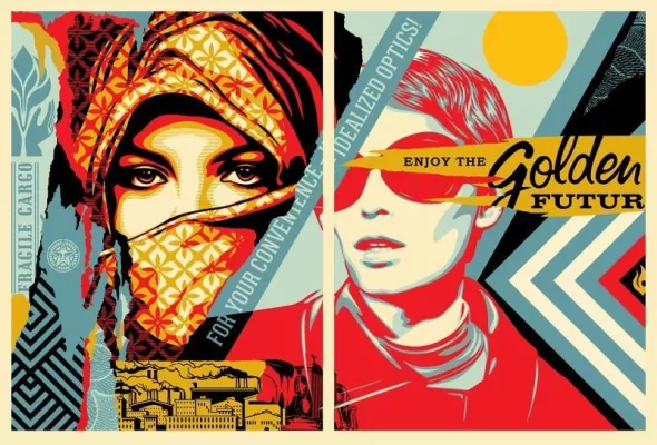 Bild: Shepard Fairey - Your Eyes Here - Ausstellung in Mannheim