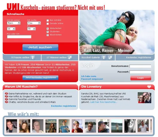 Bild: "UNI Kuscheln.de" - Kuscheln mit Knistergarantie