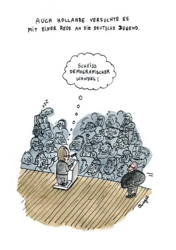 Siegercartoon des Wettbewerbs von Leo Riegel