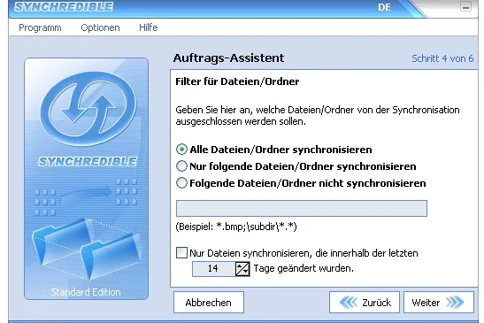 Bild: Synchredible 1.5: Wichtige Dateien synchronisieren