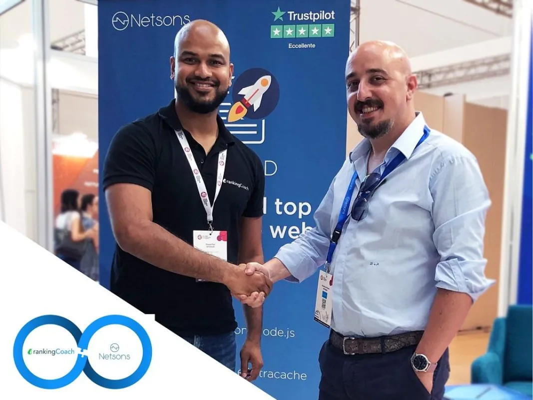 Dhanush Paul - Business Development (rankingCoach) und Domenico De Monte - CEO (Netsons)