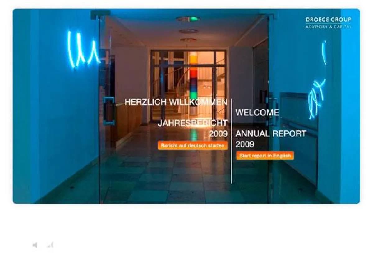 Der interaktive, multimediale Jahresbericht der Droege Group...