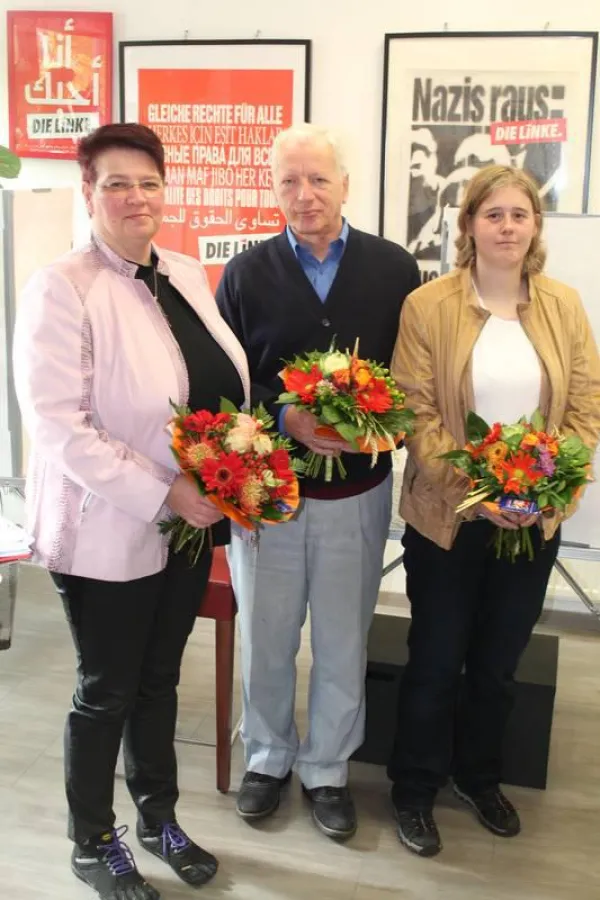 v.l.n.r. Kirsten Eickler, Jan Lenkait, Anne Rappaed