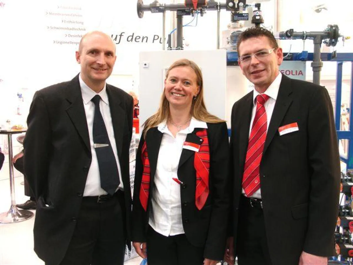 Foto: Neu im Vertrieb von Berkefeld (v.l.): Fred Stenzel, Silke Asmussen und Achim Wengenmayer.