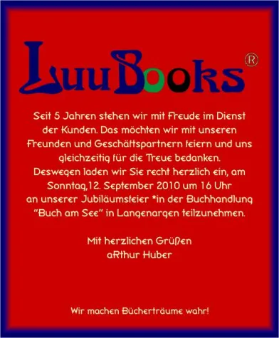 Bild: 5 Jahre LuuBooks = 5 Jahre Engagement für Kleinverlage