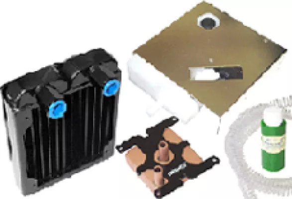 Bild: Swiftech stellt die neue Revision des Wasserkühlungs-Set H20-120 für Intel und AMD Prozessoren vor