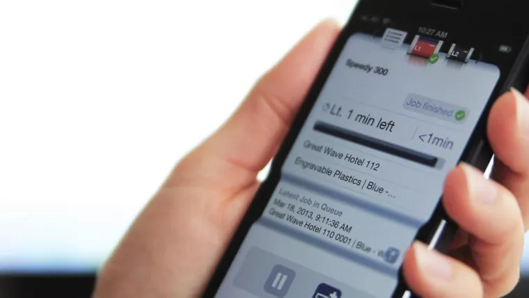 Bild: Trotec Laser Remote App: Die erste iOS App zur Steuerung eines Flachbettlasers