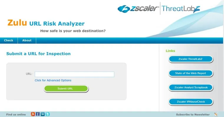 Bild: Neuer Service der Zscaler ThreatLabZ ermöglicht kostenlosen Sicherheitscheck von Webseiten
