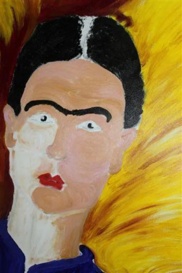 Portrait Frida nach Foto Wilhelm Kahlo