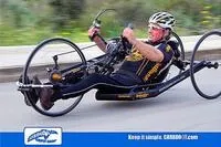 Bild: Stefan Bäumann (Carboo4U-Athelt) in Gelb nach Belgien zur EHC/UCI Abschlussveranstaltung nach Namur in Belgien