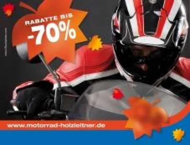 Bild: Rabatte bis -70% auf Motorradbekleidung und Fahreraustattung