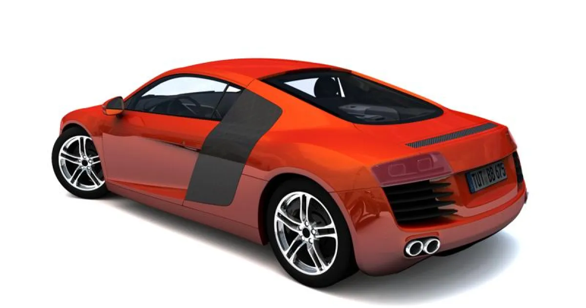 Beispielszene mit 2,8 Millionen Polygonen und komplexen Materialien