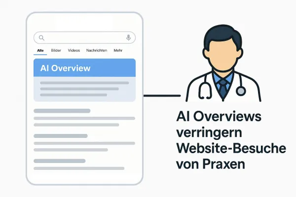 Bild: Neue Herausforderung für Praxen: Wie Ärzt:innen und Therapeut:innen in den AI Overviews sichtbar bleiben