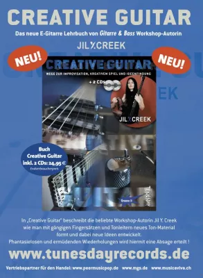 Bild: Neue Ideen beim E-Gitarre-Spielen mit Lehrbuch Creative Guitar (inkl. 2 CDs) von Jil Y. Creek