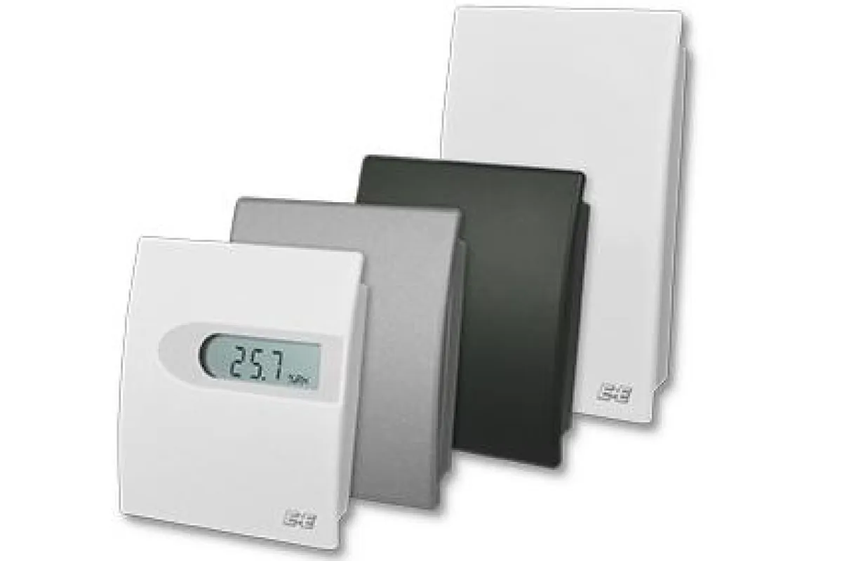 Die EE10 Raumfühler sind jetzt auch mit einer Modbus RTU oder BACnet-Schnittstelle erhältlich.