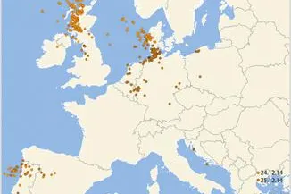 Donnerwetter an Weihnachten? Wintergewitter mit Blitzen wie 2014 ist möglich Bild: Donnerwetter an Weihnachten? Wintergewitter mit Blitzen wie 2014 ist möglich