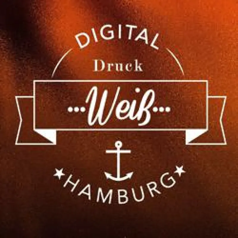 Digitaldruck mit Weiß aus Hamburg