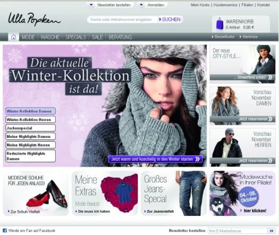 Neuer Webshop von Ulla Popken