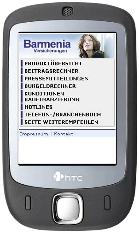 Mobile web-Adresse:  mobil.barmenia24.de