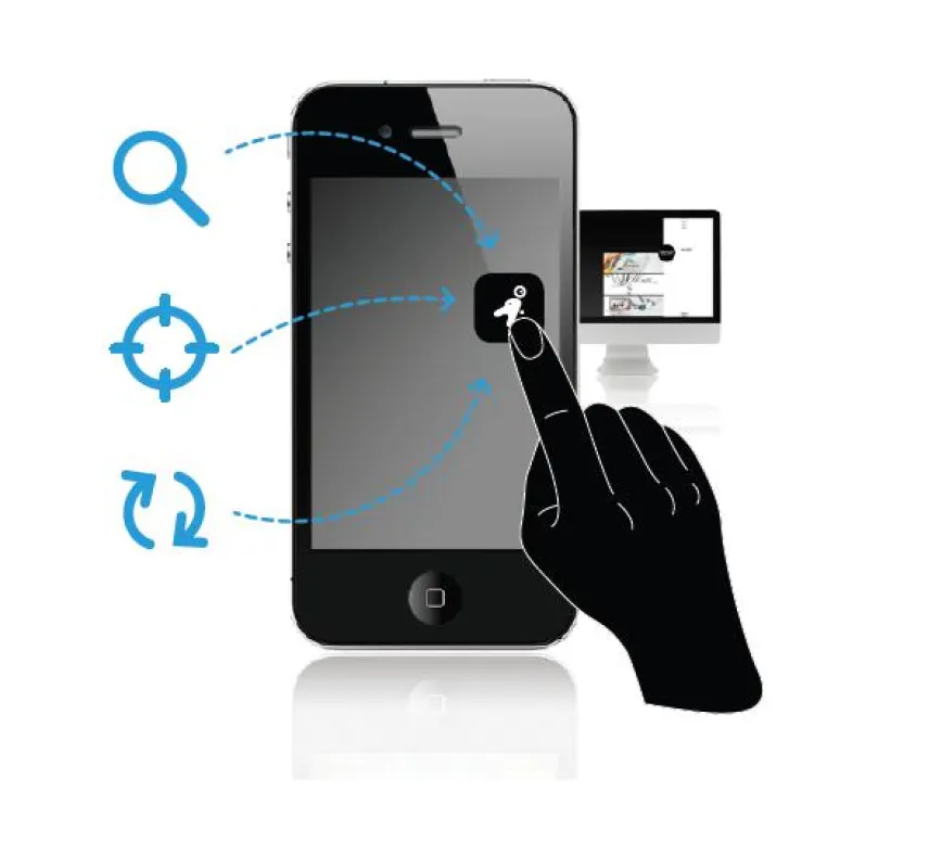 Web App: Die optimierte Website für die Nutzung auf Smartphones und Tablets.