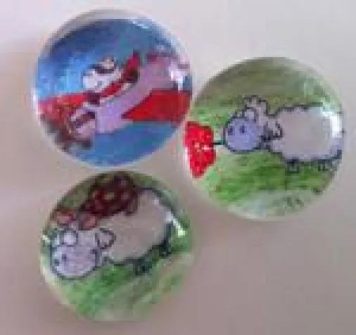 Bild: Muggelsteine für die Grundschule mit Edgar, dem Schaf neu im großen Online-Shop für Lehrer