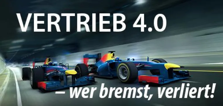 Neue Webinar-Reihe: „Vertrieb 4.0 – wer bremst, verliert!“ Bild: Neue Webinar-Reihe: „Vertrieb 4.0 – wer bremst, verliert!“