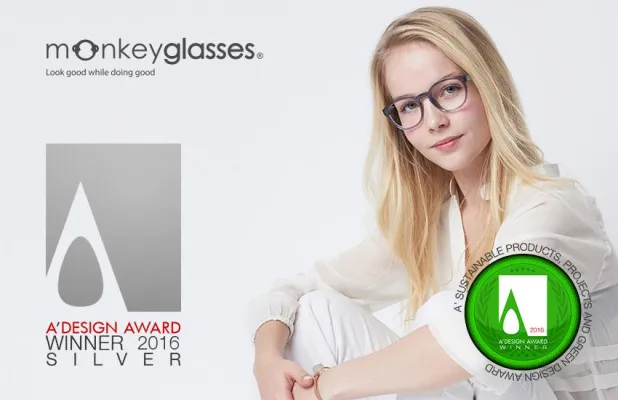 Bild: Preisgekrönte nachhaltige und umweltfreundliche Brillen MonkeyGlasses® gewinnt Design-Award