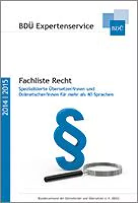 Bild: Fachverband veröffentlicht „Fachliste Recht“ mit 500 spezialisierten Übersetzern und Dolmetschern