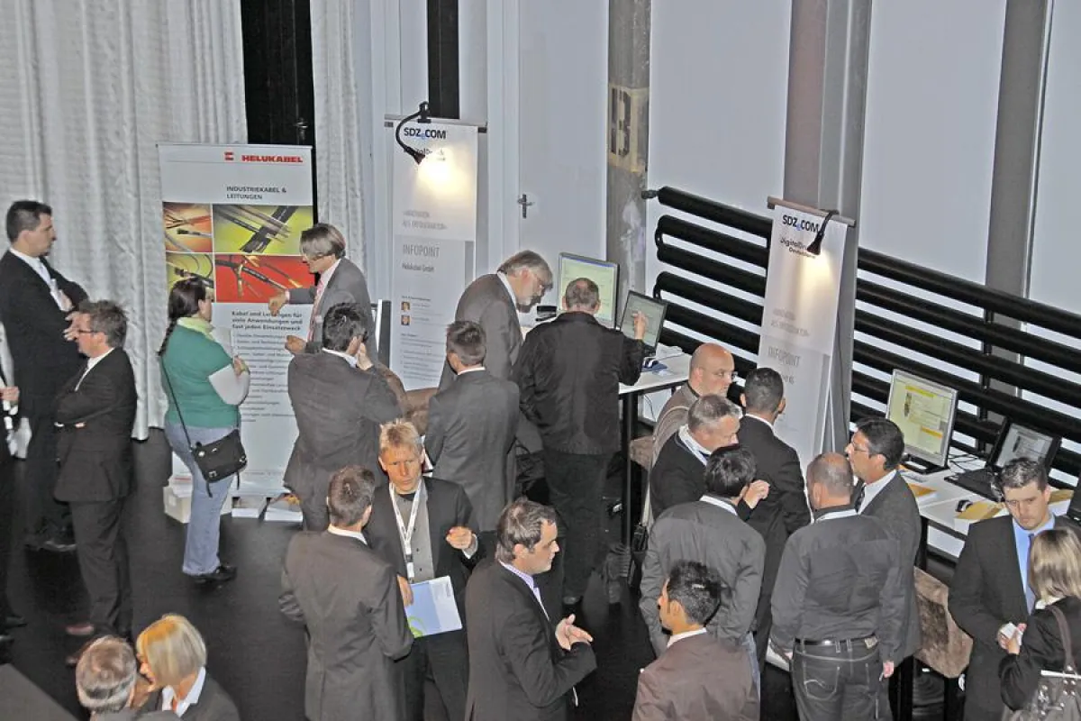 Stark frequentiert waren die Infopoints beim 7. Info-tag für innovative Produktkommunikation und Dia-logmarketing.