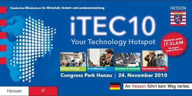 Bild: iTEC10: Hessen-IT veranstaltet 2. internationalen IKT-Kongress in Hessen