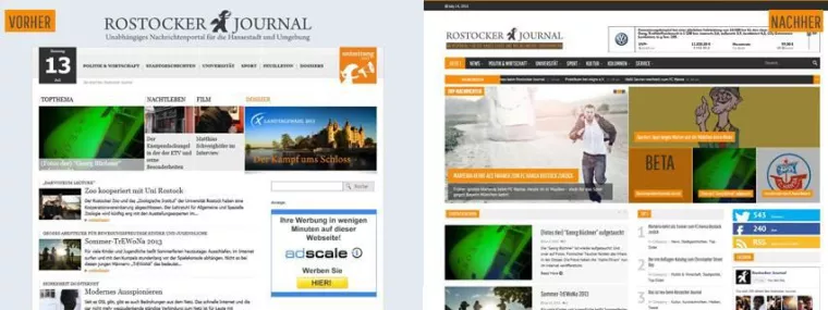 Erfolgreicher Relaunch vom Rostocker Journal Bild: Erfolgreicher Relaunch vom Rostocker Journal