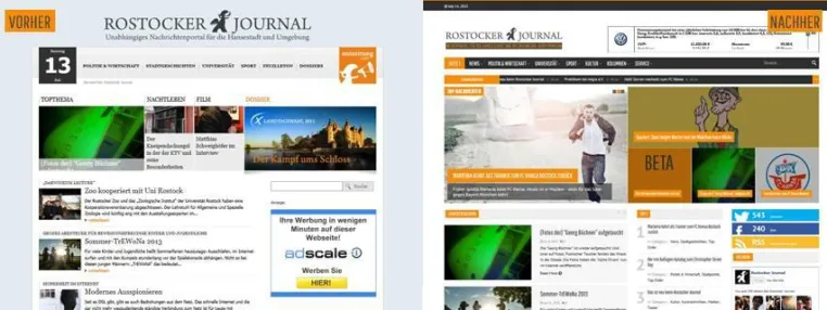 Erfolgreicher Relaunch vom Rostocker Journal Bild: Erfolgreicher Relaunch vom Rostocker Journal