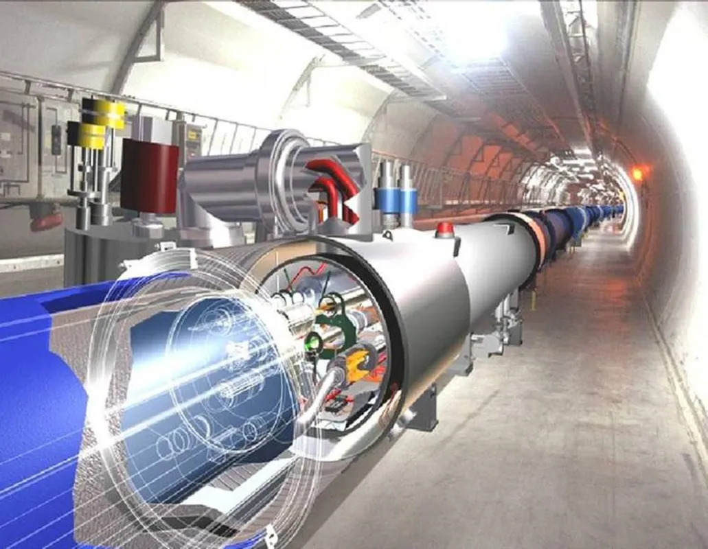 Seit fünf Jahren am Großprojekt beteiligt: Das Unternehmen 40-30 überprüft Dichtigkeit und Anschlüsse des LHC-Ringbeschleunigers.