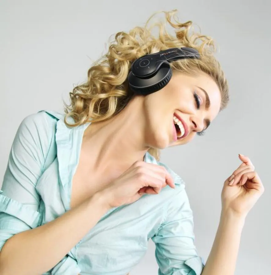 MusicMan BigBass Bluetooth Kopfhörer BT-X15 in schwarz