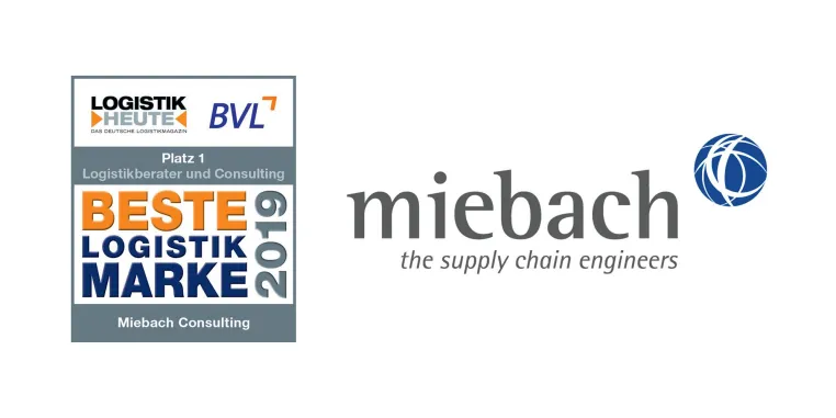 Miebach Consulting erhält Auszeichnung Beste Logistik Marke 2019 Bild: Miebach Consulting erhält Auszeichnung Beste Logistik Marke 2019