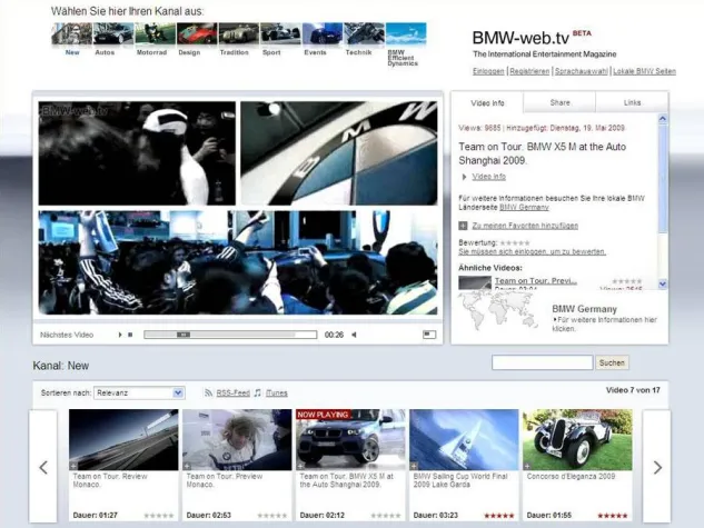 Bild: Bavaria Film Interactive produziert für das neue internationale Web TV Portal von BMW