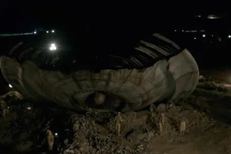 Bild: Hollywood-Los Angeles-Rakete als UFO für einen neuen 'Akte X'-Trailer