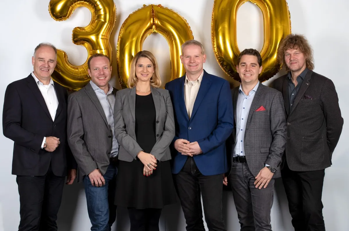 v.l.: Dr. Thomas Simon, Ingo Burggraf, Dr. Maren Spatz, Michael Weigand, Stefan Sicken, Ulrich Simon