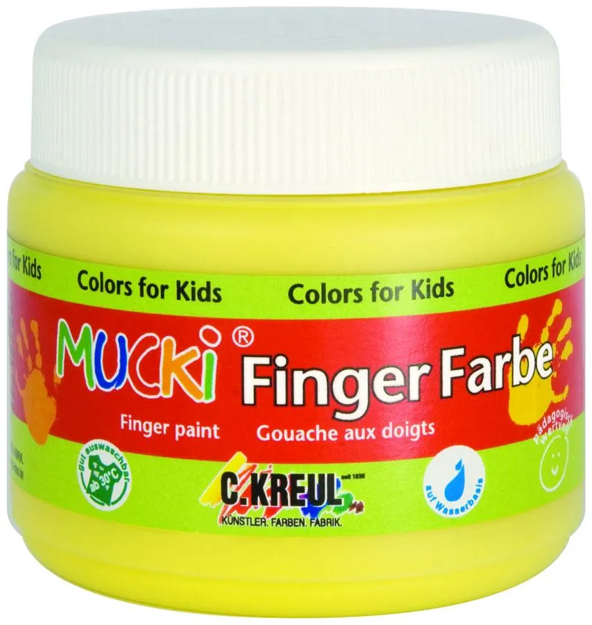 Mucki Fingerfarben: Brillant und gut auswaschbar