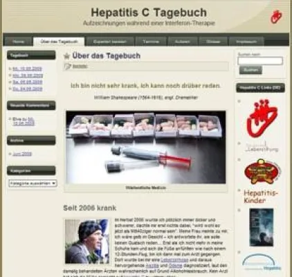 Bild: Erster deutschsprachiger blog einer Hepatitis C Therapie