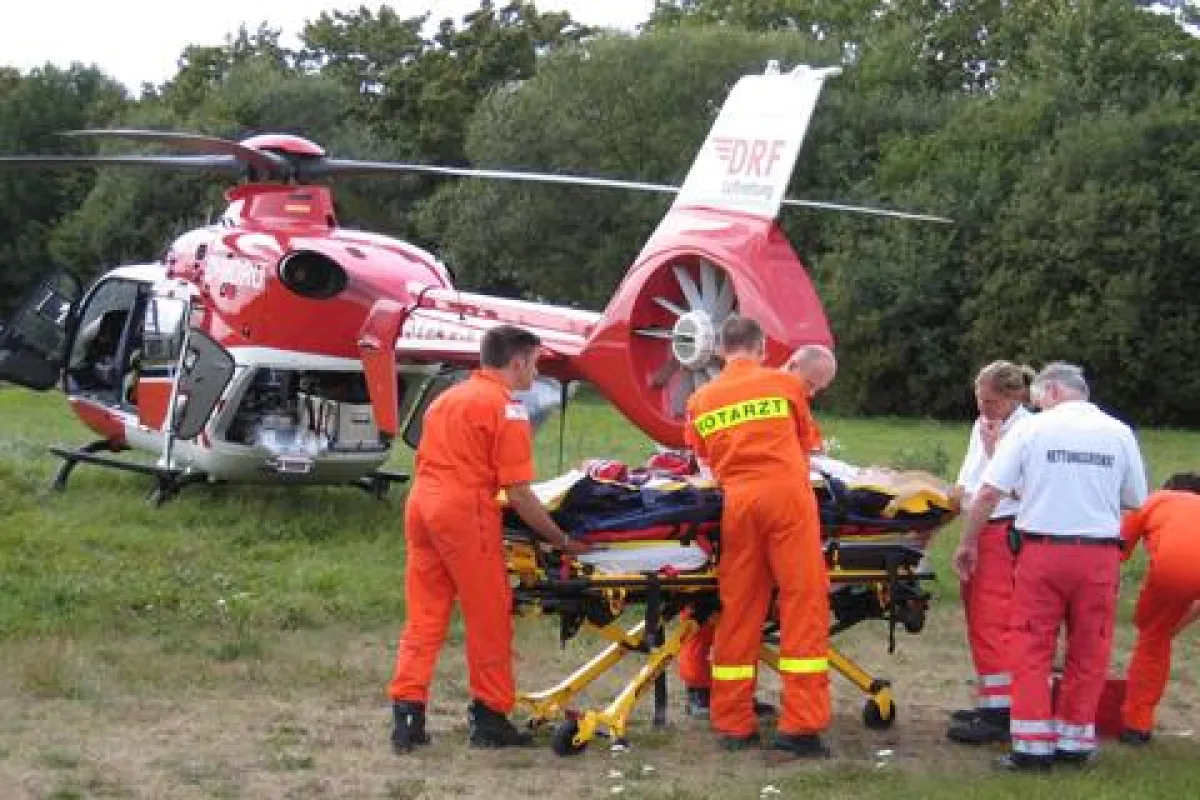 Die Zwickauer Luftretter bei ihrem 22.000 Einsatz (Foto: DRF Luftrettung)