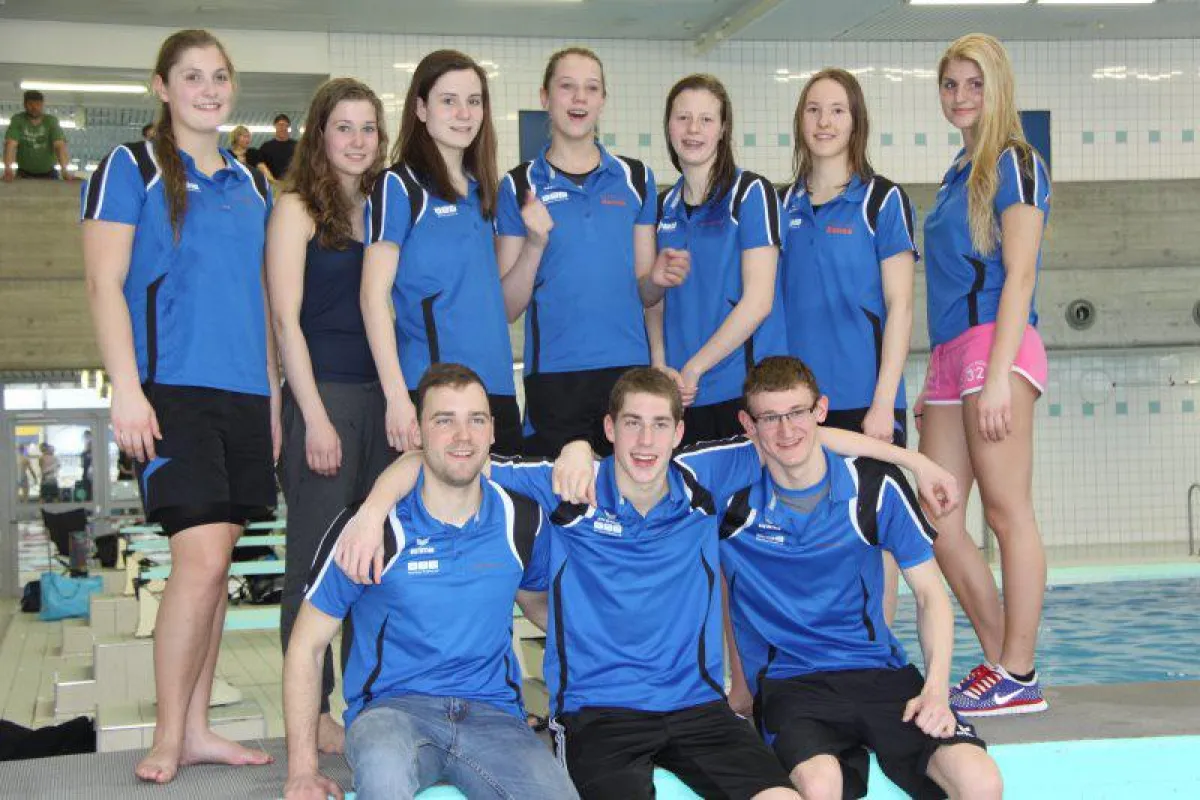 Einige Aktive des A-Teams der SG Rhein-Erft-Köln