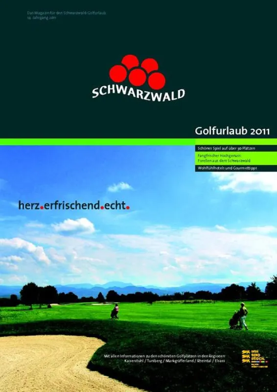 Das Magazin für den Schwarzwald-Golfurlaub