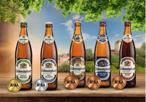 Bild: Gold zum dritten Mal infolge: Das Weihenstephaner Kristallweißbier gewinnt bei den AIBA