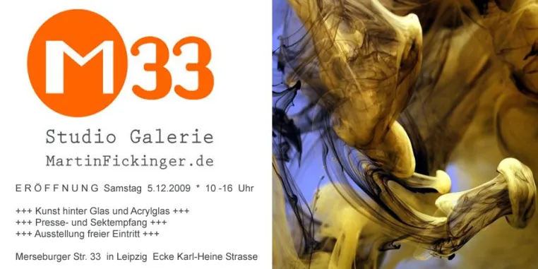 Bild: Eröffnung StudioGalerie Martin Fickinger in Leipzig , Samstag, den 5.12.2009